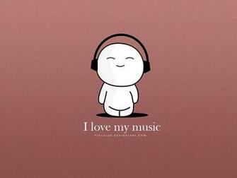 Cartoons By Pincel3d I Love My Music Cute Little Boy Cartoon