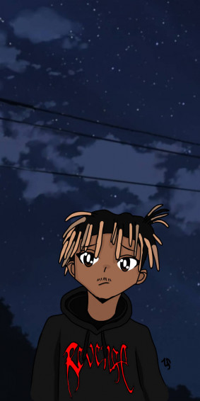 Juice Wrld Anime Background Wallpaper