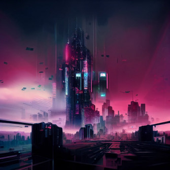Prompthunt Cyberpunk Aesthetic City Falling Hyper Realistic