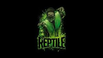 Mortal Kombat Reptile Art Fighter Ninja Green Wallpaper Photos