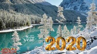 Happy New Year Full HD Nature Background Wallpaper