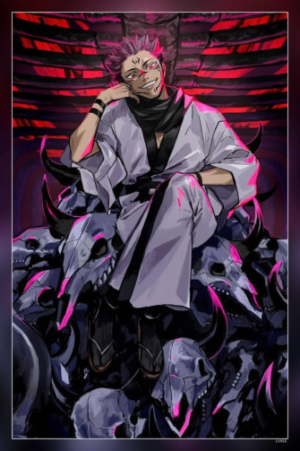 Sukuna Juuji Kaisen Jujutsu Manga Gojo Anime Itadori Matte Finish