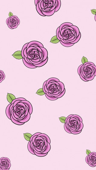 Cute Rose Background Wallpaper
