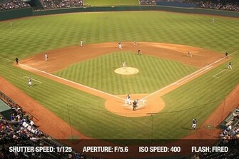 Baseball Stadium Crowd Background A Field Is Lit Up At