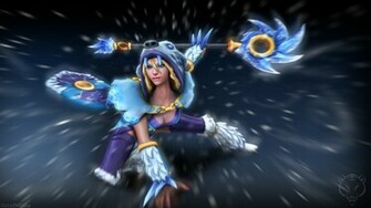 Crystal Maiden Ancient Glacier Set Dota Wallpaper