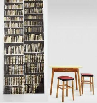 Library Wallpaper At The Pig Hotel In England