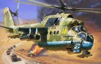 Wallpaper Crocodile Hind Mi 24p Russian Attack Helicopter Okb