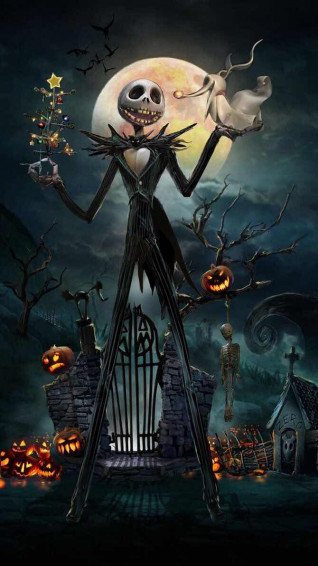 iPhone And Android Wallpaper Jack Skeleton Wallpap Nightmare