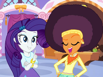Rarity Image Eqg X Saffron Masala With An Afro HD