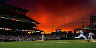 Beautiful Coors Field Sky Baseball Beauty