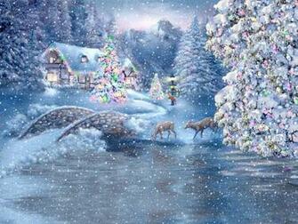 Santa Claus Telling Christmas Story With Dogs And Animals