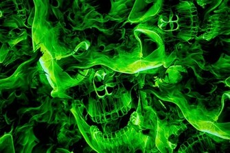 Blue Burning Skulls Skully Vamp Small Crazy Eyes