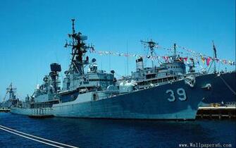 Military Naval Vessel Destroyer Wallpaper