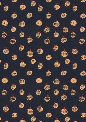 Halloween Pumpkin Autumn Fall Surface Pattern Design Gouache Painting