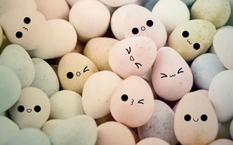 Wallpaper Background Happy Easter Cute Eggs