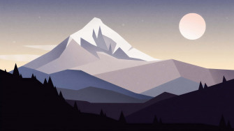 Mountain Aesthetic Background Wallpaper