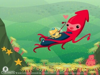 Octonauts Wallpaper Hugged By The Red Squid Kawaii
