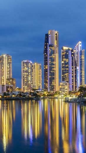 Desktop Wallpaper Melbourne Australia Rivers Evening