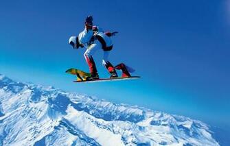 Wallpaper Winter The Sky Snow Mountains Parachute Container