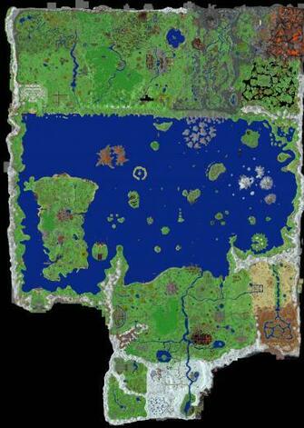 Wynncraft Map From Above