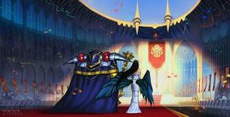 Anime Overlord Ainz Ooal Gown Albedo Wallpaper