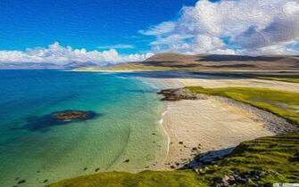 White Beachfront HD Wallpaper