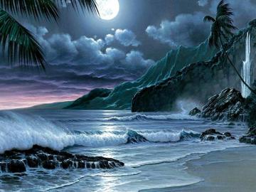 Live Wallpaper For Windows Night Moon HD