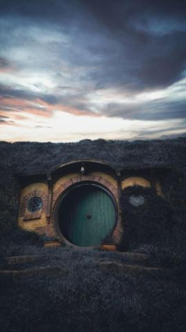 House The Hobbit Movie Set New Zealand Wallpaper
