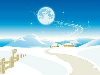 Vector Winter Scenery Illustration N16 Wallcoo Net