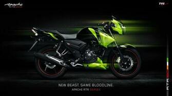 Tvs Apache Rtr Showing Widescreen
