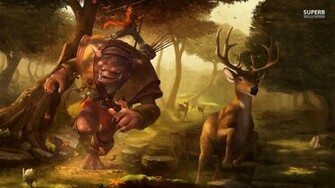 Monster Hunting Deer Wallpaper Fantasy