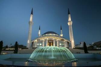 Ahmet Hamdi Akseki Modern Mosque In Ankara Turkey HD Wallpaper