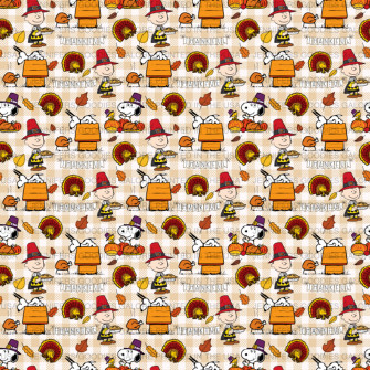 Snoopy Synthetic Leather Plaid Custom Print