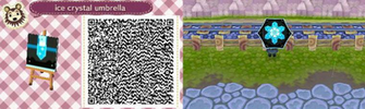 Acnl Ice Crystal Umbrella By Qr Codez