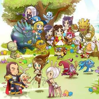 Chibi League Of Legends Easter Wallpaper
