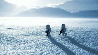 Lego Stormtroopers In The Snow Wallpaper