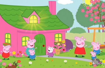 Peppa Pig House HD Wallpaper