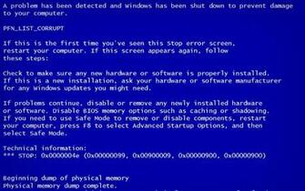Blue Screen Of Death Wallpaper For Widescreen Desktop Pc