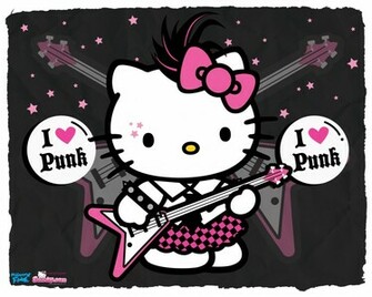 Wallpaper Hello Kitty Pink Cute