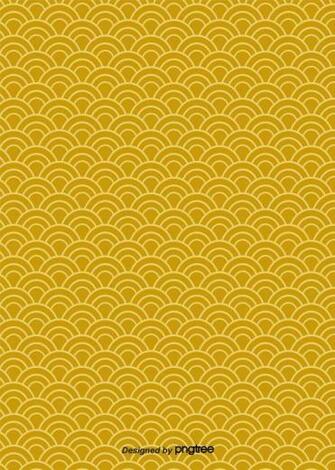 Traditional Simple Golden Luxury Japanese Moire Fish Texture