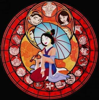 Mulan Stained Glass Disney Princess Fan Art