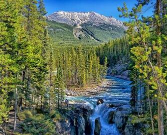 Alberta Canada Sunwapta River Jasper Wallpaper