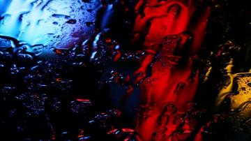 Blur Lights Glass Surface Wallpaper Dual