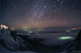 Winter Night Sky HD Wallpaper