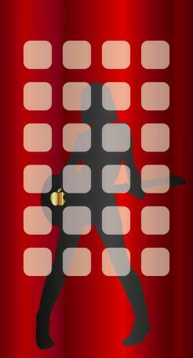 Cool Shelf Apple Red Gin Chara Wallpaper Sc iPhone7plus