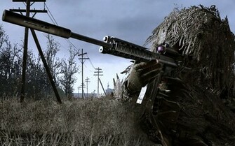 Call Of Duty Modern Warfare HD Sniper Wallpaper Net Jpg