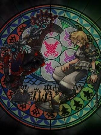 Kingdom Hearts Stained Glass iPad Mini Wallpaper