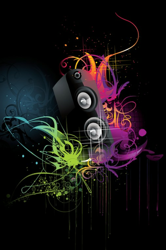 Abstract Music iPhone Wallpaper