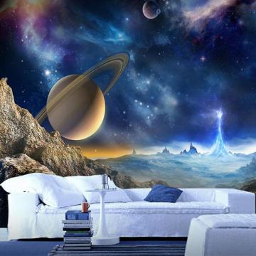 Photo Wallpaper 3d Stereo Cosmic Planet Mural Wall Cloth Living