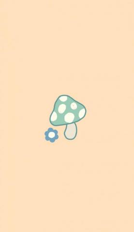 Wallpaper I Guess Mushroom iPhone Pattern